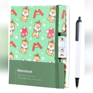 Miniso X Mini Family Series MemoBook Christmas Teddy Bear Theme See Description